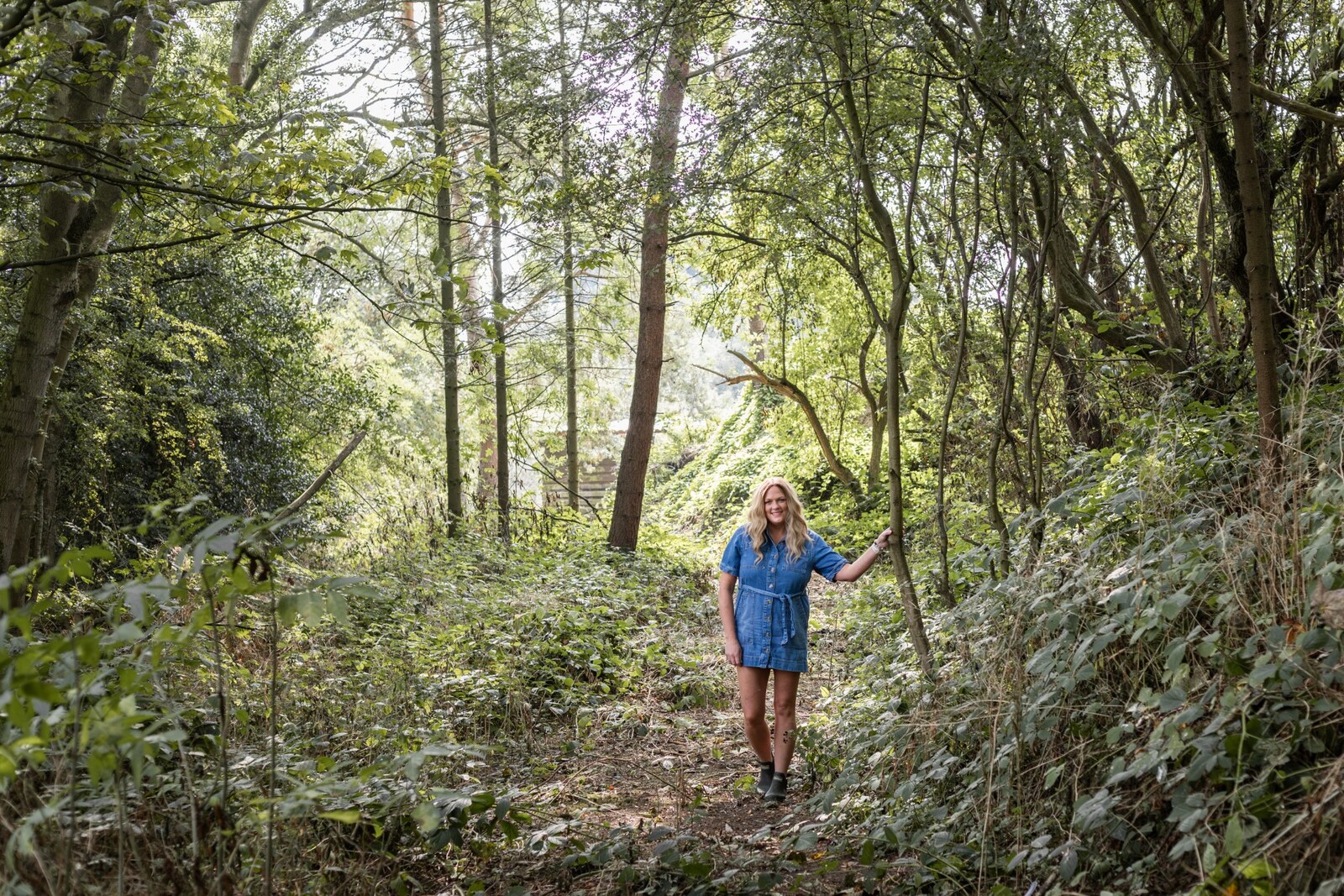 Sarah Johnson in County Durham woodland